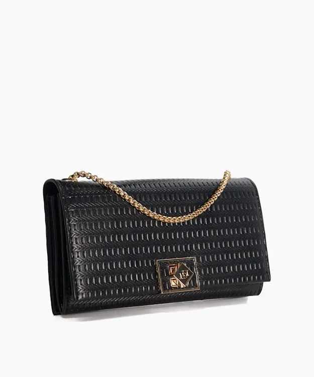 Women Dune London Crossbody Bags Laser Cut Shoulder Bag Black