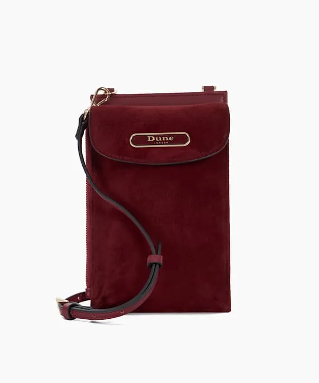 Women Dune London Crossbody Bags Multifunctional Phone Case Red