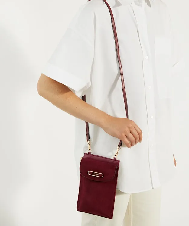 Women Dune London Crossbody Bags Multifunctional Phone Case Red