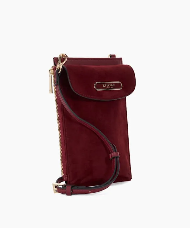Women Dune London Crossbody Bags Multifunctional Phone Case Red