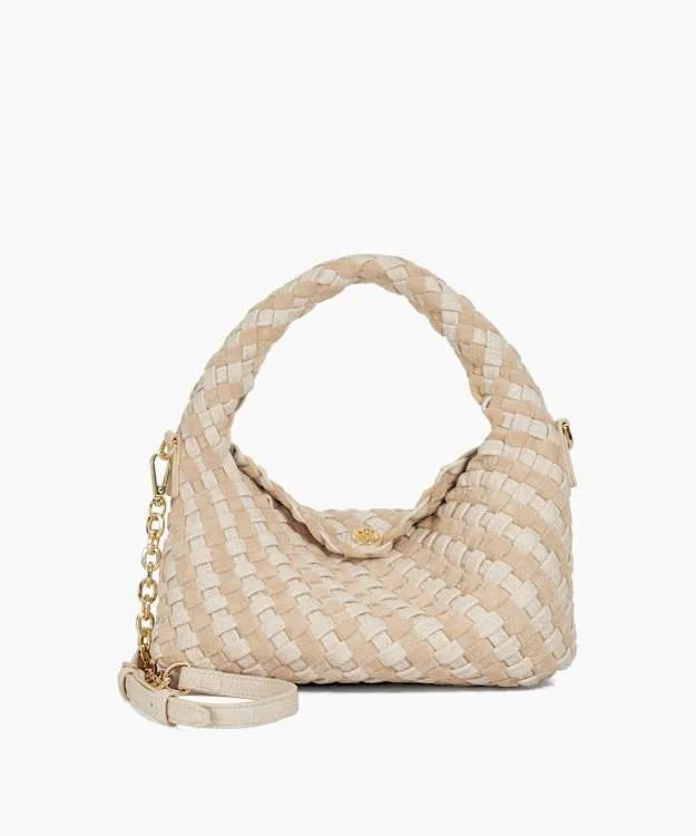 Women Dune London Deliberate Bags Mini Woven Grab Bag White