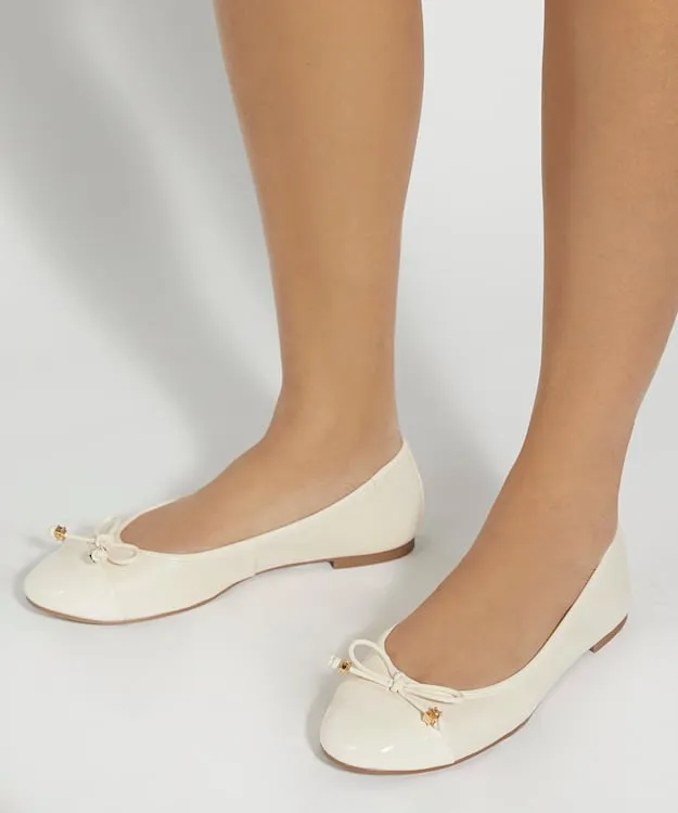 Women Dune London Flat Shoes CharmDetail Ballet Shoes Neutral