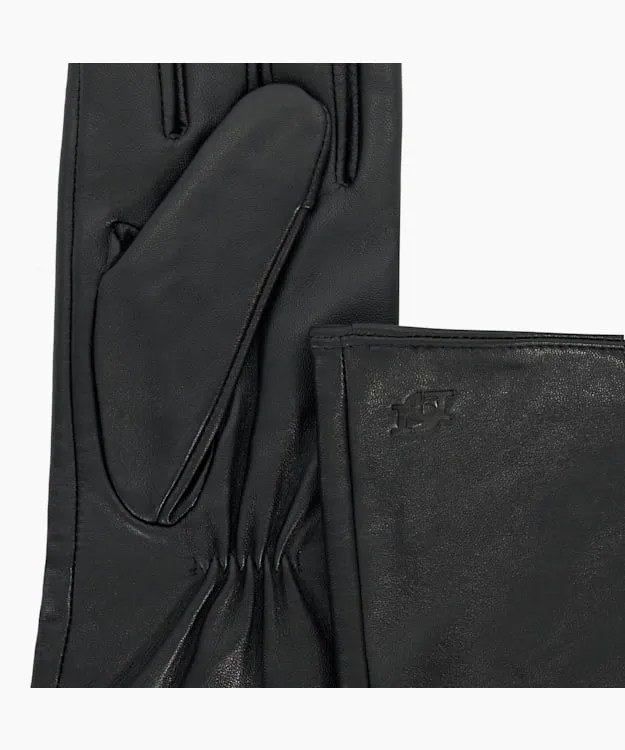 Women Dune London Winter Accessories Leather Gloves Black