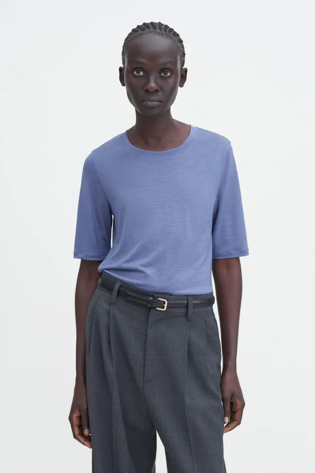 Women Elena Tee Dusty Blue Filippa K Tops