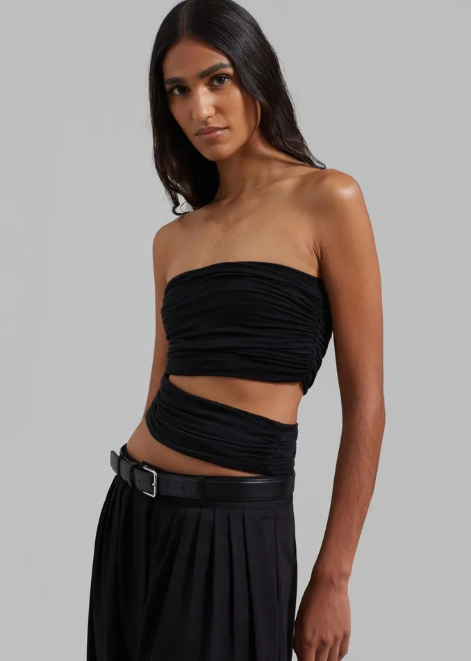 Women Elena Tube Top 8211 Black The Frankie Shop Tops