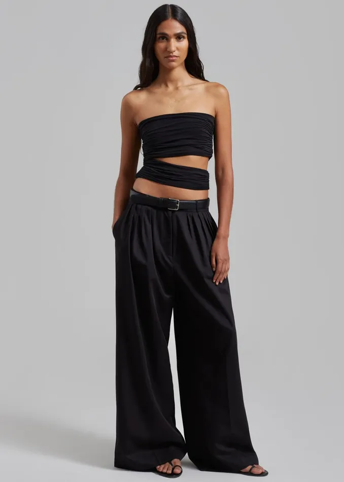 Women Elena Tube Top 8211 Black The Frankie Shop Tops
