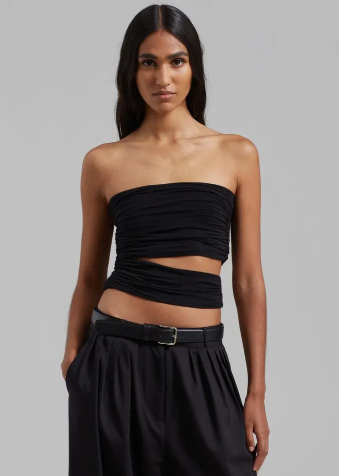Women Elena Tube Top 8211 Black The Frankie Shop Tops