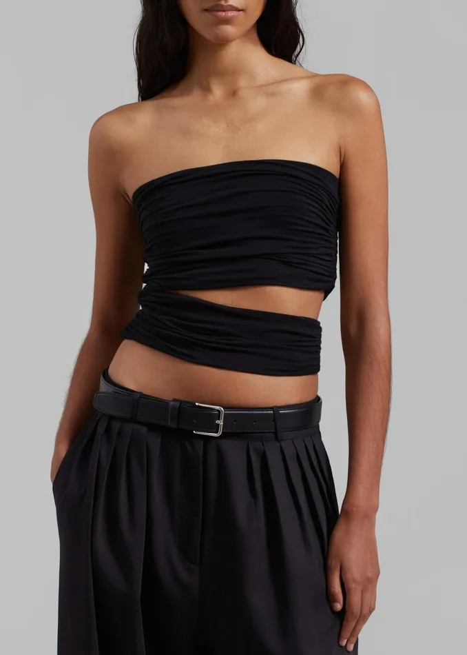 Women Elena Tube Top 8211 Black The Frankie Shop Tops