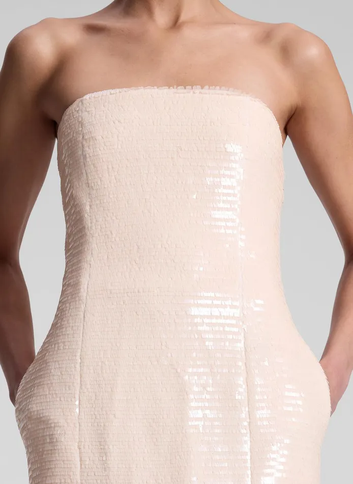 Women Elsie Strapless Sequin Mini Dress Blush ALC Dresses