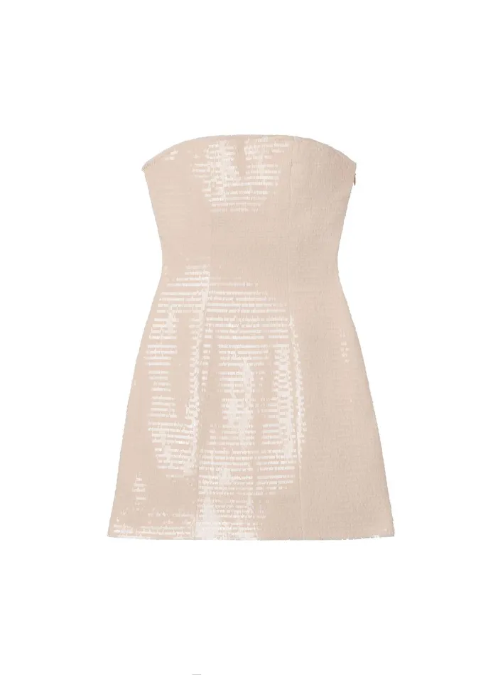 Women Elsie Strapless Sequin Mini Dress Blush ALC Dresses