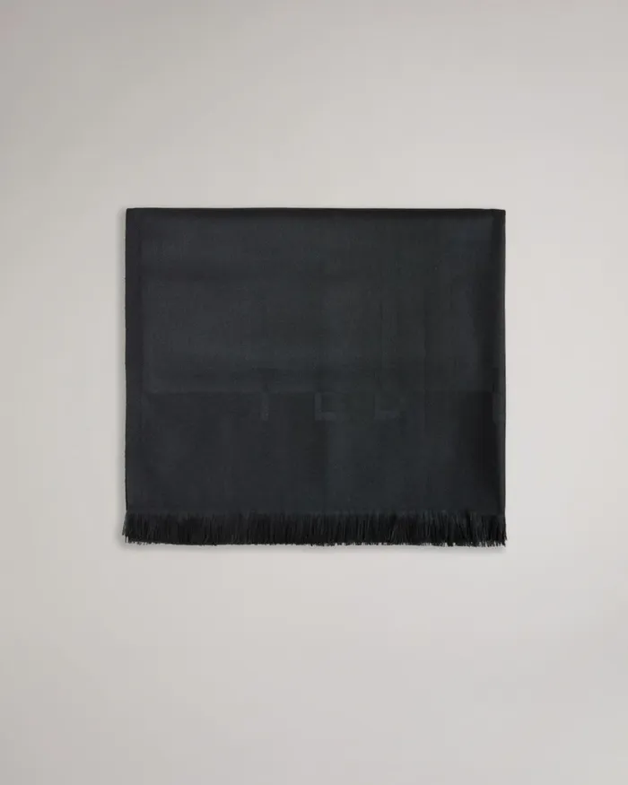 Women ESTELI 8211 Ted Baker Logo Long Scarf Black Ted Baker Scarves Women ESTELI 8211 Ted Baker Logo Long Scarf Black Ted Baker Scarves