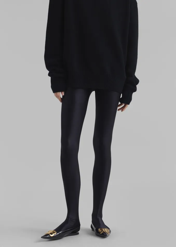 Women Felicity Tights 8211 Black The Frankie Shop Bottoms
