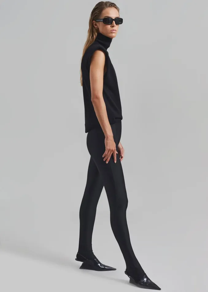 Women Felicity Tights 8211 Black The Frankie Shop Bottoms