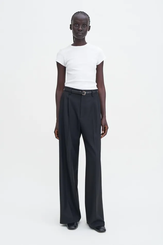 Women Fine Rib Tee White Filippa K Tops
