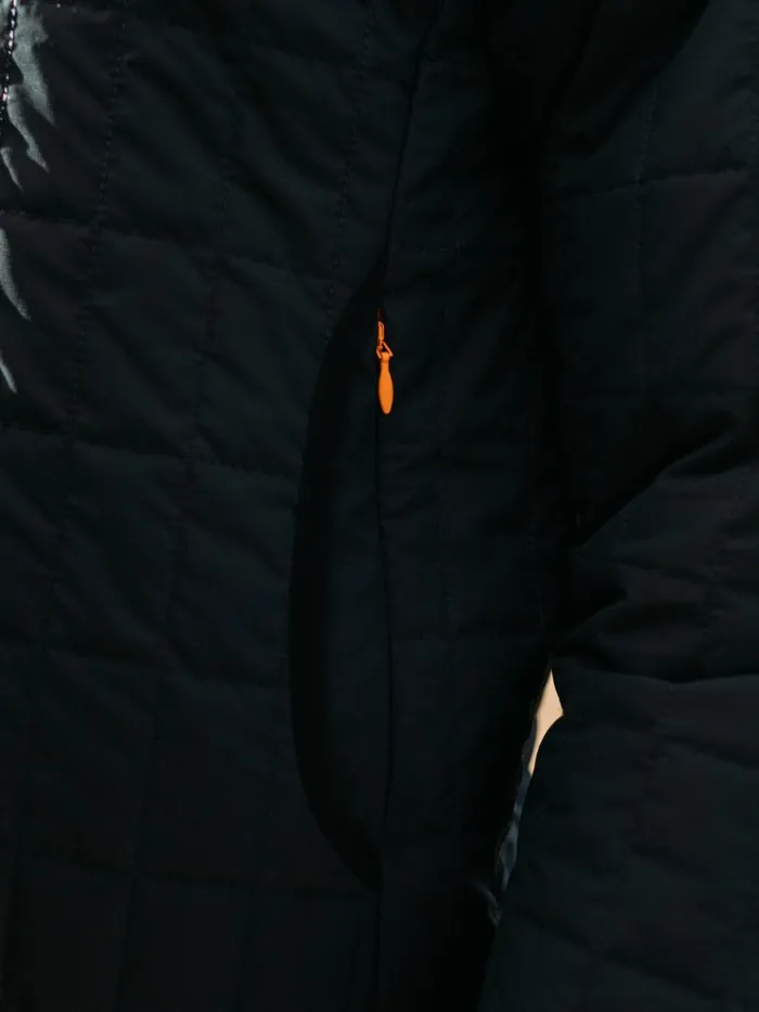 Women Firecrest Hooded Jacket Black Finisterre Jackets Coats and Gilets