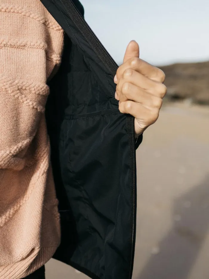 Women Firecrest Hooded Jacket Black Finisterre Jackets Coats and Gilets