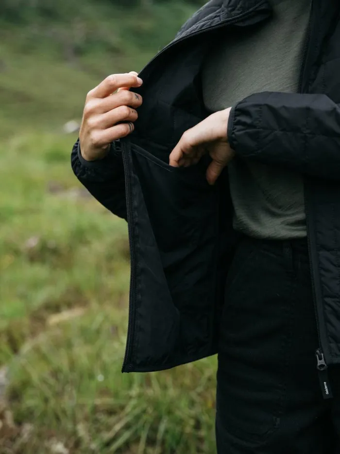 Women Firecrest Jacket Black Finisterre Jackets Coats and Gilets