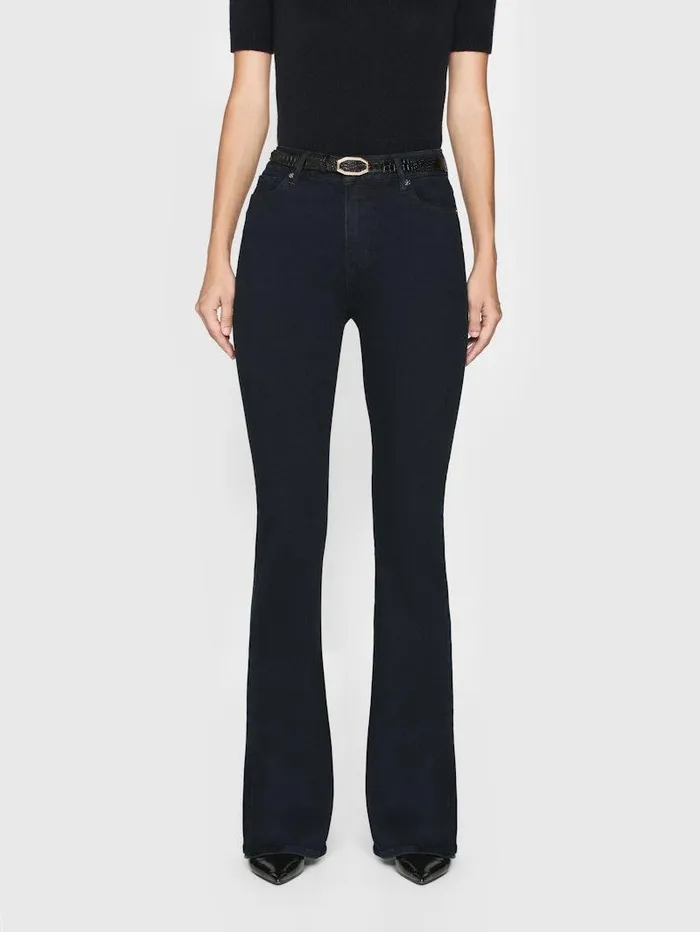 Women FRAME Bootcut Le Mini Boot Outseam Slit