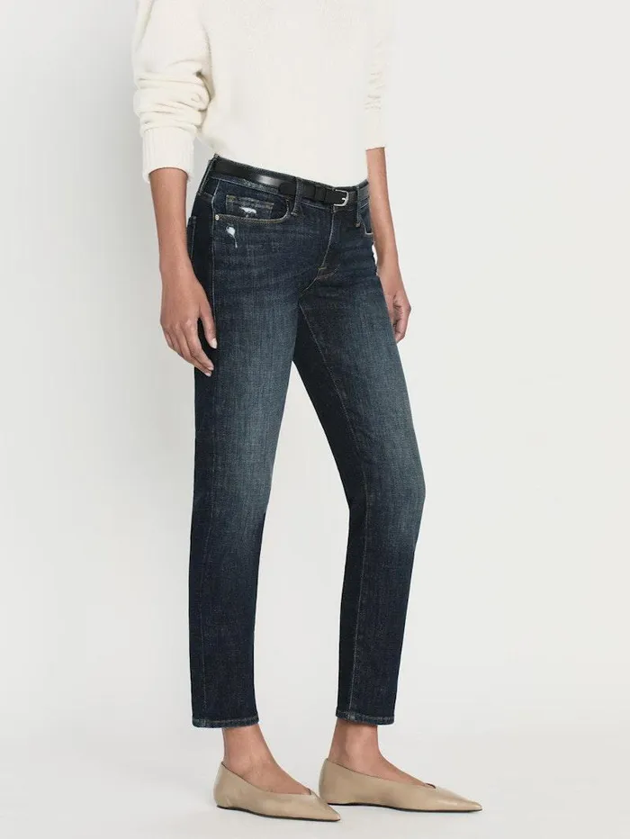 Women FRAME Boyfriend Le Garcon Crop