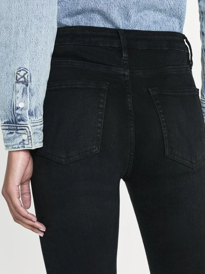 Women FRAME Denim Collections Le Crop Mini Boot Raw Fray