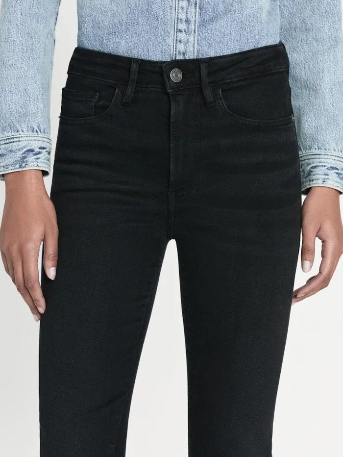 Women FRAME Denim Collections Le Crop Mini Boot Raw Fray