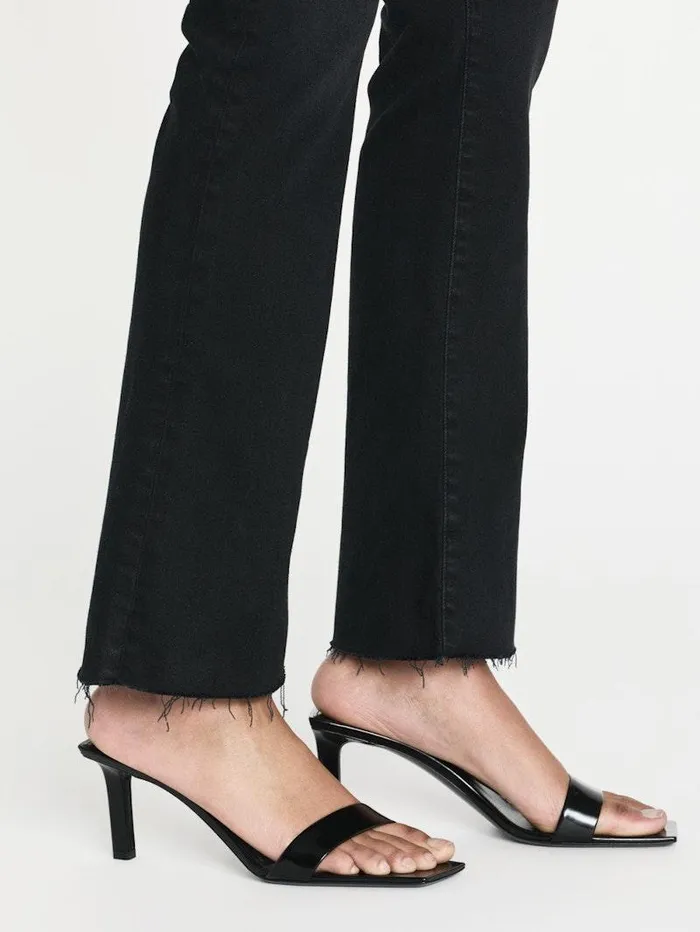 Women FRAME Denim Collections Le Crop Mini Boot Raw Fray