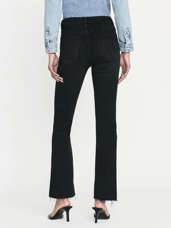 Women FRAME Denim Collections Le Crop Mini Boot Raw Fray