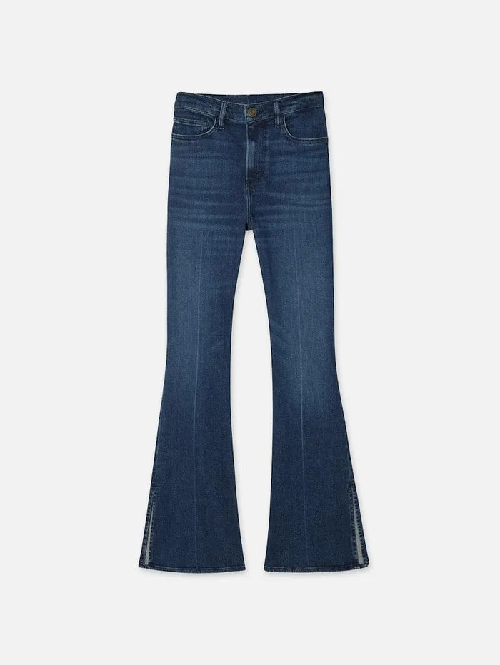 Women FRAME Flare Le Easy Flare Side Slit