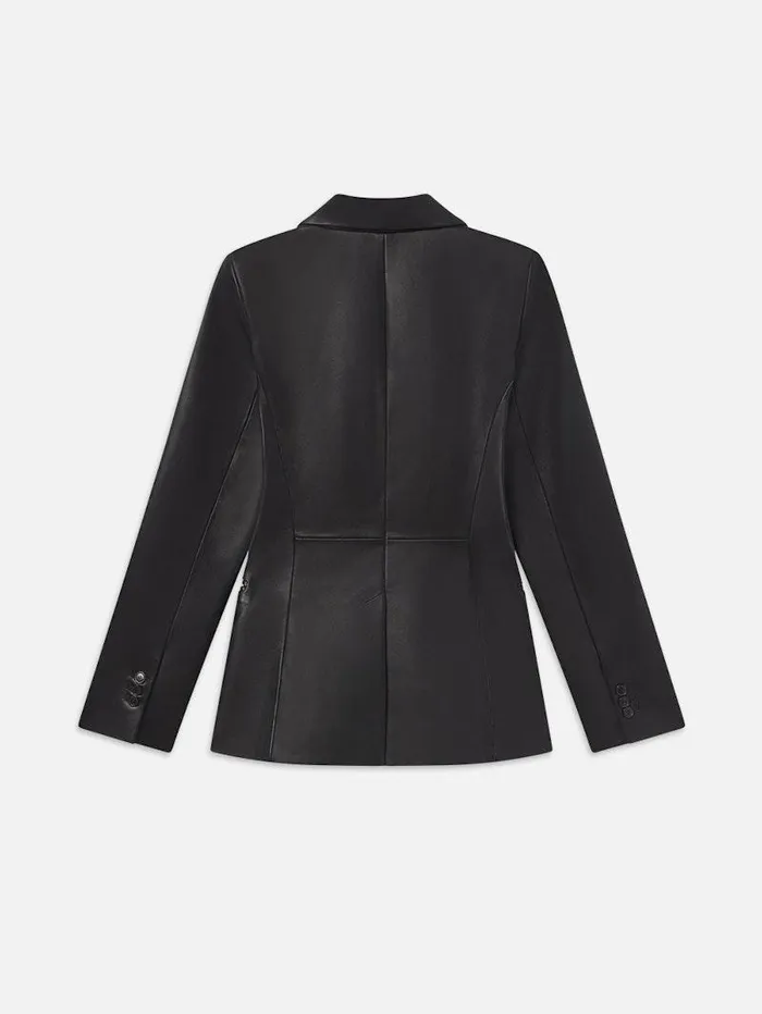 Women FRAME Leather and Suede The Femme Leather Blazer Women FRAME Leather and Suede The Femme Leather Blazer