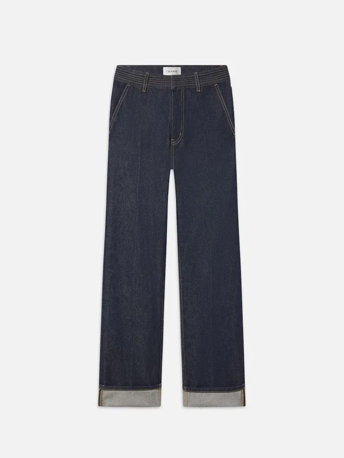 Women FRAME Straight Trapunto Trouser