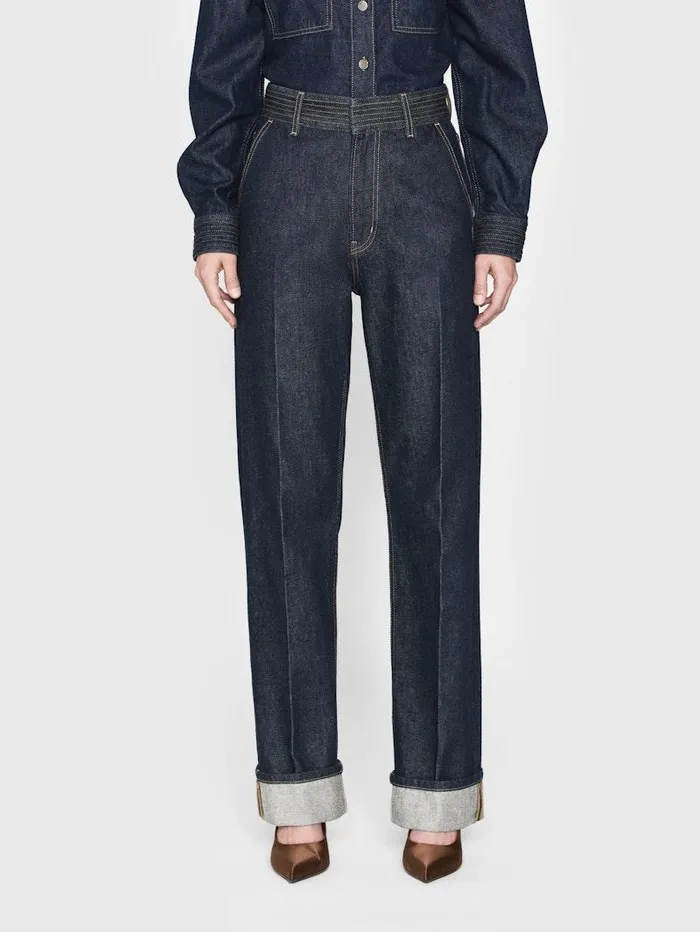 Women FRAME Straight Trapunto Trouser Women FRAME Straight Trapunto Trouser