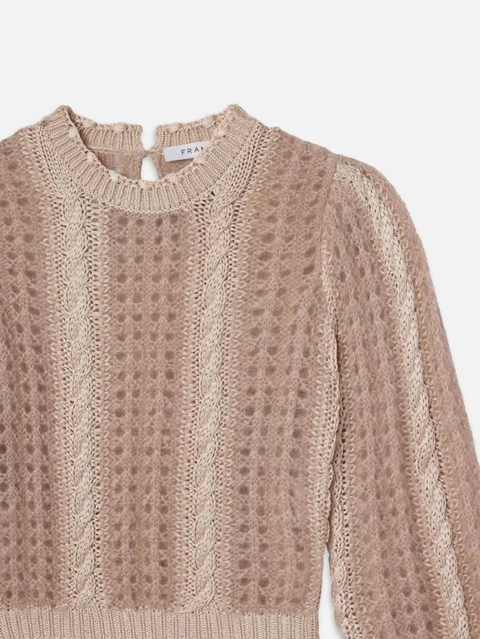 Women FRAME The Alpine Edit Femme Cable Mix Sweater Women FRAME The Alpine Edit Femme Cable Mix Sweater