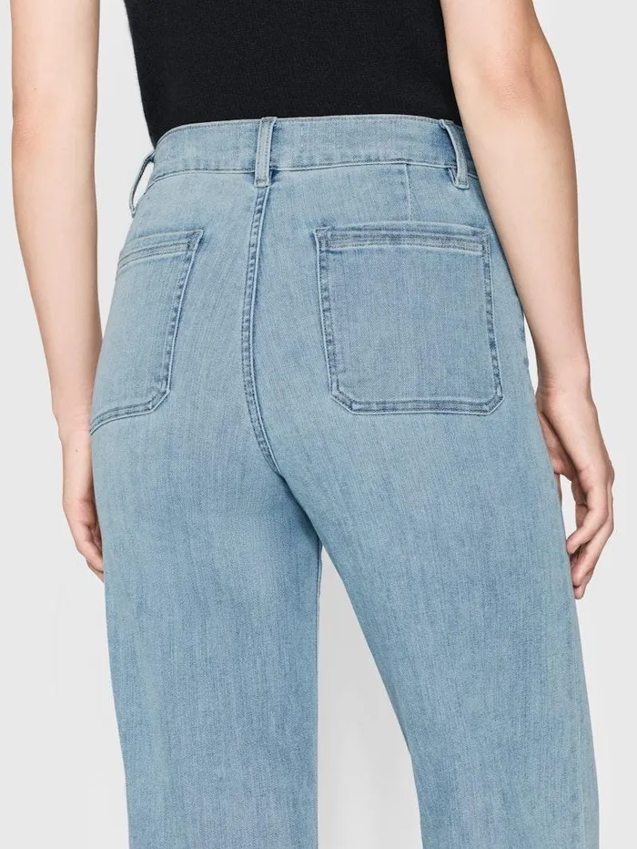 Women FRAME The Resort Edit Le Slim Palazzo Bardot Pocket