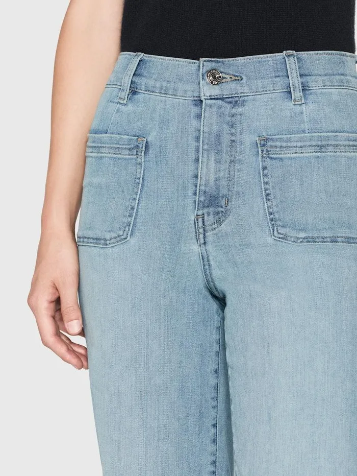 Women FRAME The Resort Edit Le Slim Palazzo Bardot Pocket