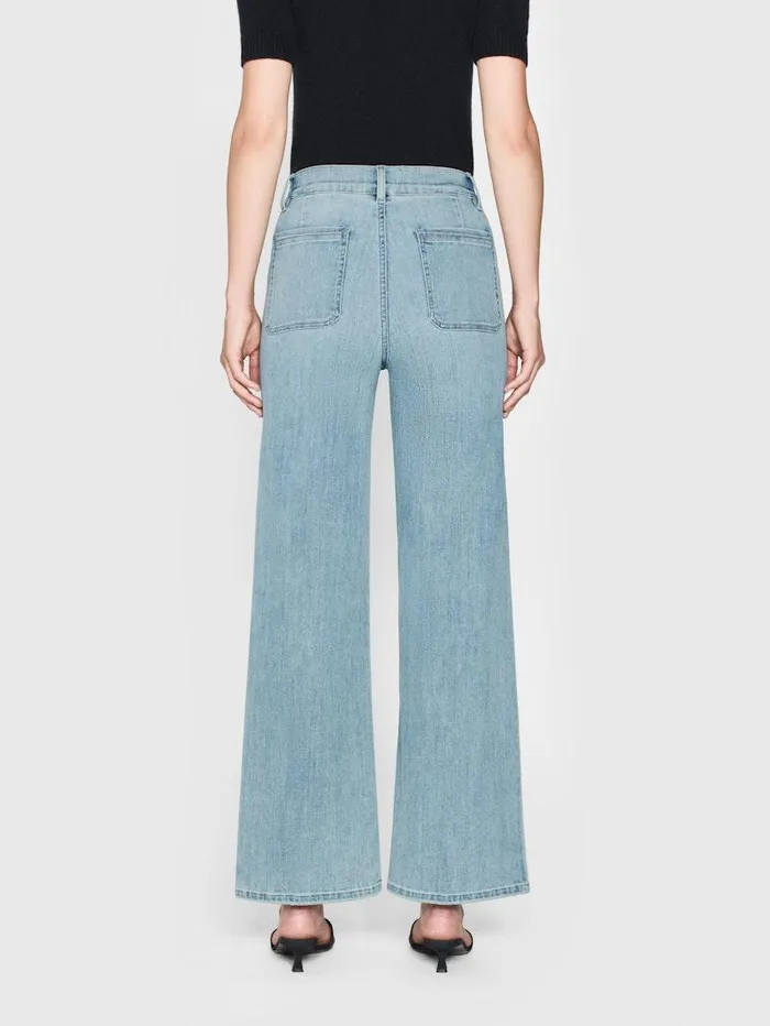 Women FRAME The Resort Edit Le Slim Palazzo Bardot Pocket