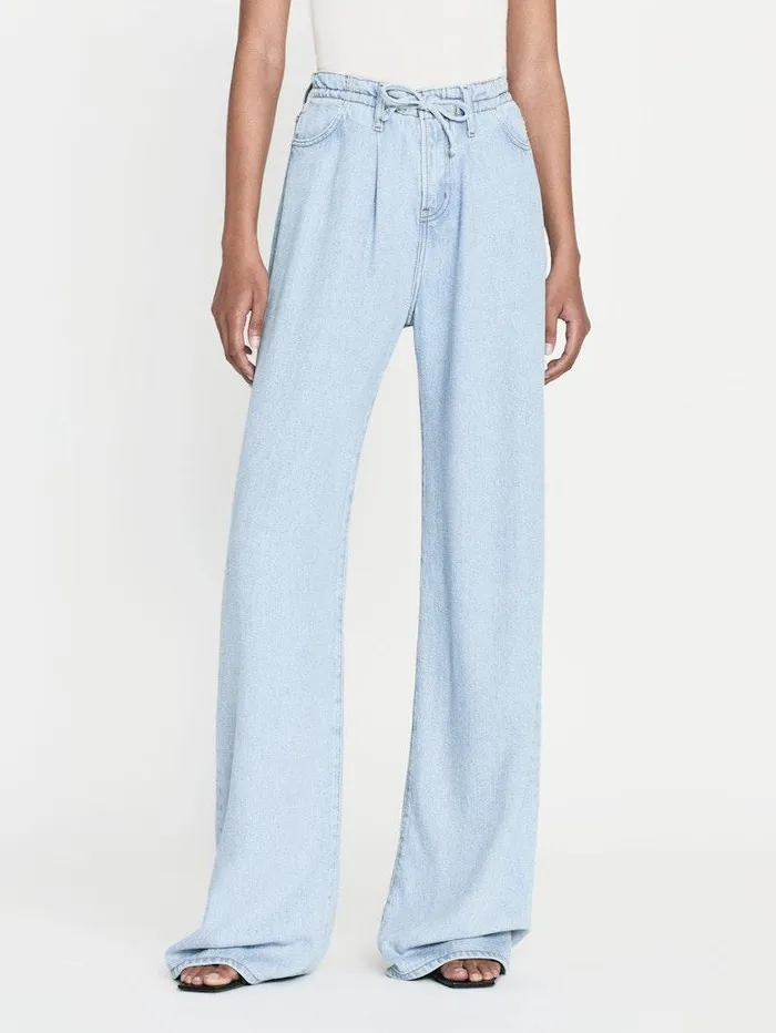 Women FRAME Wide Leg Drawstring Wide Leg