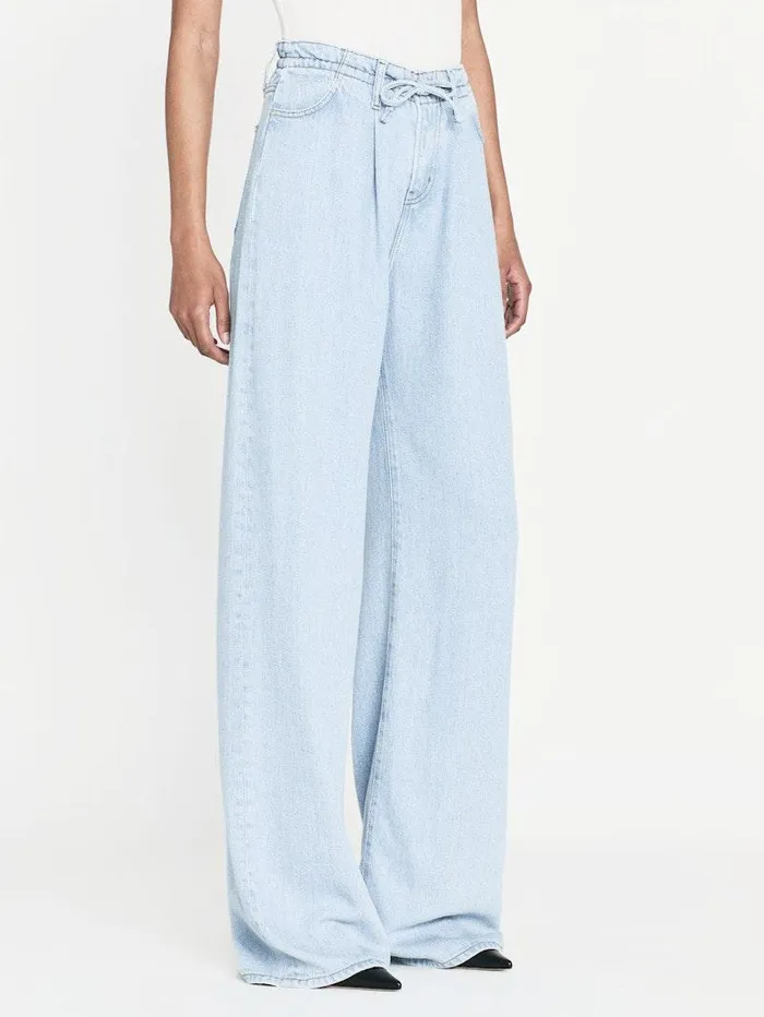 Women FRAME Wide Leg Drawstring Wide Leg