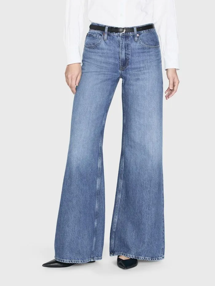 Women FRAME Wide Leg Pixie Easy Wide Flare