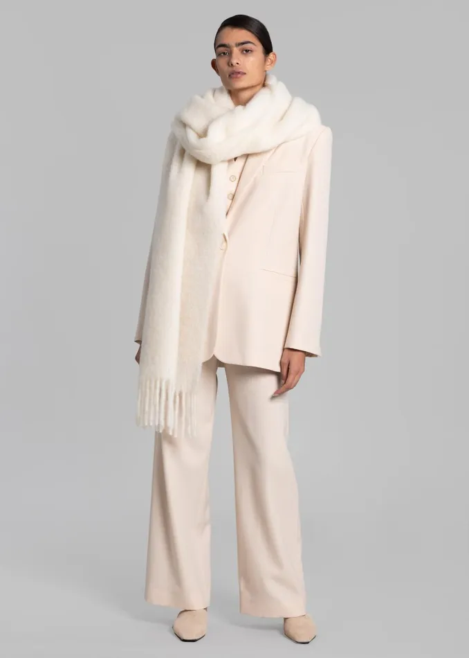 Women Frankie Lanne Scarf 8211 Off White The Frankie Shop