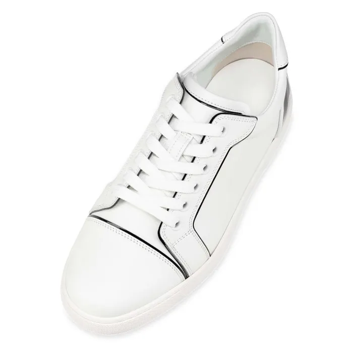 Women Fun Vieira Lowtop Sneakers 8211 Calf Leather 8211 Black Christian Louboutin Sneakers