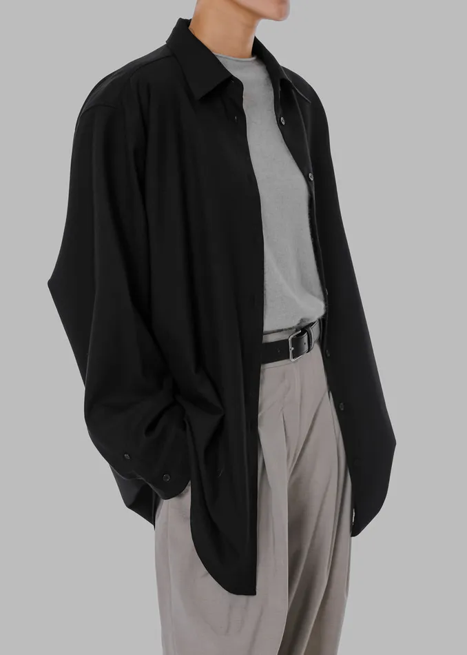 Women Gelso Shirt 8211 Black The Frankie Shop Tops