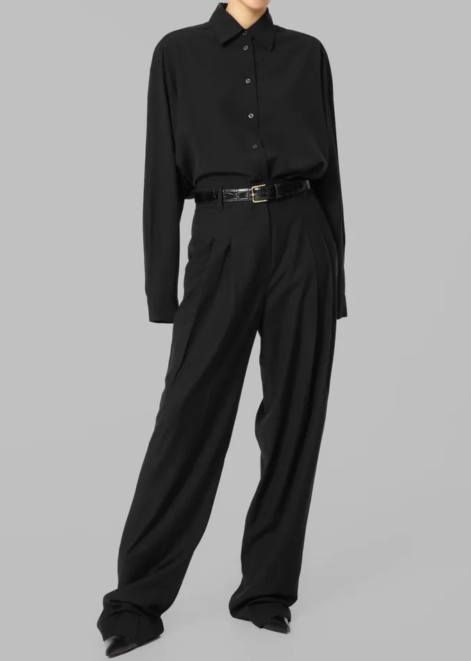 Women Gelso Shirt 8211 Black The Frankie Shop Tops
