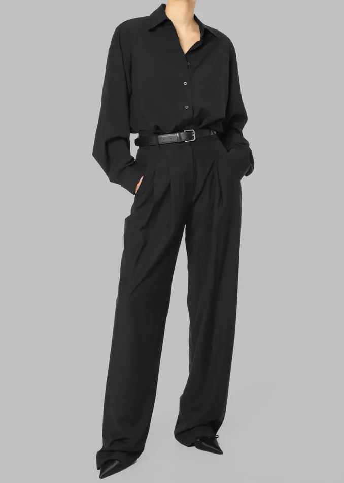 Women Gelso Shirt 8211 Black The Frankie Shop Tops