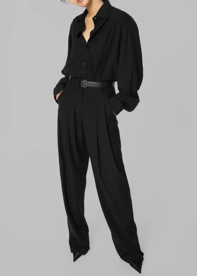 Women Gelso Shirt 8211 Black The Frankie Shop Tops