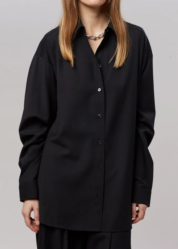 Women Gelso Shirt 8211 Black The Frankie Shop Tops