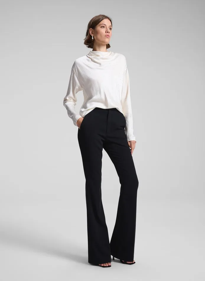 Women Georgia Embellished Satin Top Villa ALC Tops