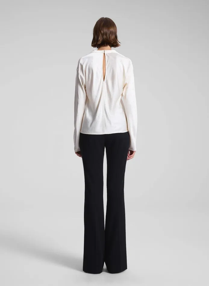 Women Georgia Embellished Satin Top Villa ALC Tops
