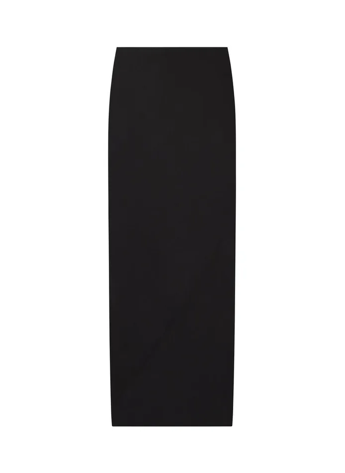 Women Greta Satin Maxi Skirt Black ALC Bottoms
