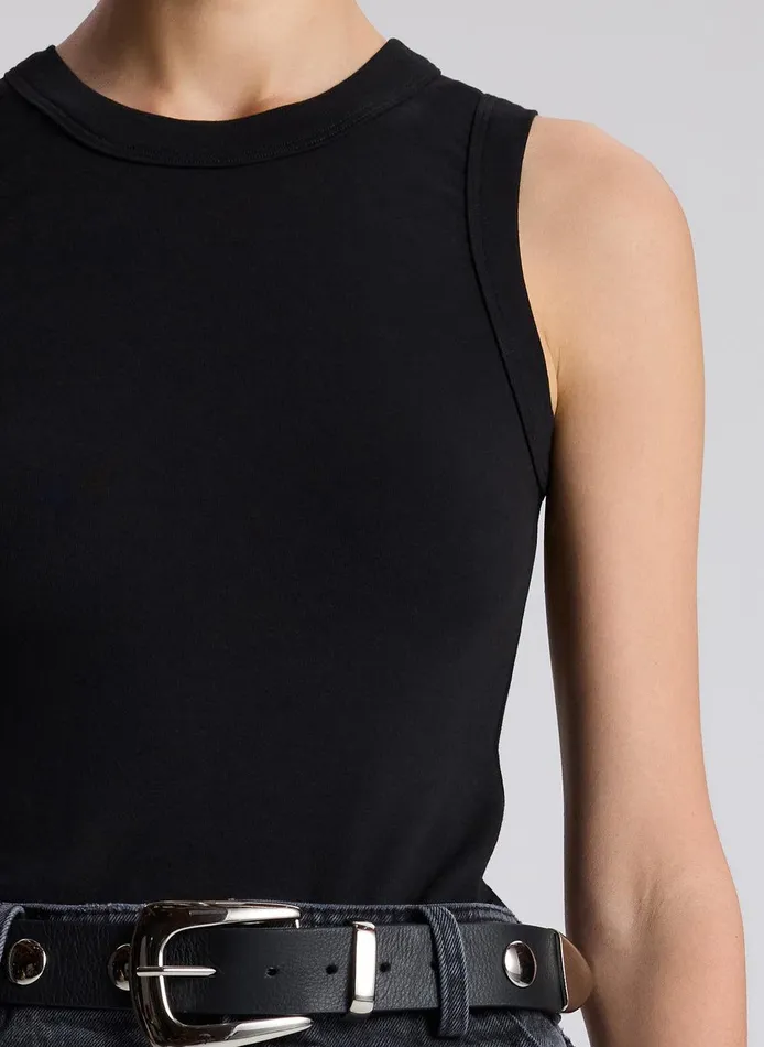 Women Hadley Tank Black ALC Tops