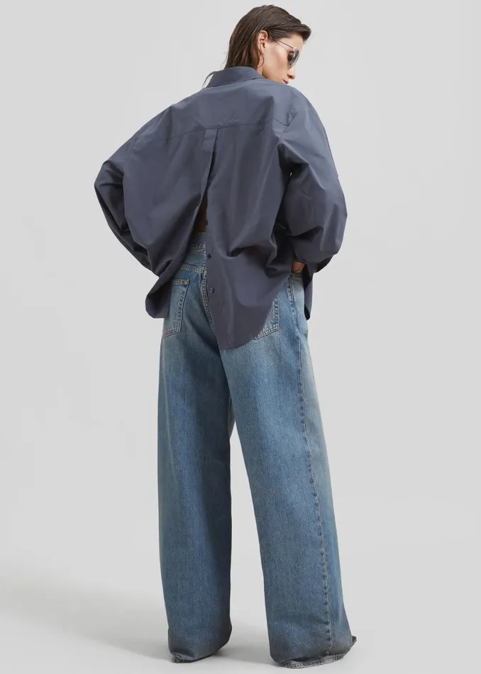 Women Haikure Bethany Jeans 8211 Oil Blue The Frankie Shop Bottoms